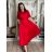 Šaty dlouhé košilové 3/4 dlouhý rukáv dámské KLEO (S/M/L ONE SIZE) ITALSKÁ MÓDA IMSM2600018