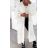 Cardigan dlhý pletený dlhý rukáv dámsky (M/L/XL ONE SIZE) TALIANSKA MÓDA IMD24468/DR M/L/XLbílá