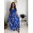 Šaty letní krátký rukáv dámské FIORE (S/M/L ONE SIZE) ITALSKÁ MÓDA IMSM25019/DU -   růžová -   S/M/L