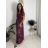 Šaty letní krátký rukáv dámské FLORA (S/M/L ONE SIZE) ITALSKÁ MÓDA IMSM25019-1/DUR světle modrá S/M/L