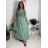 Šaty dlouhé letní žebrované krátký rukáv dámské Maria-M (XS/S/M/L ONE SIZE) ITALSKÁ MÓDA IMSM25128/DUR -   modrá královská -   S/M/L