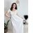 Šaty dlouhé letní žebrované krátký rukáv dámské Maria-M (XS/S/M/L ONE SIZE) ITALSKÁ MÓDA IMSM25128/DUR -   modrá královská -   S/M/L