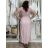 Šaty dlouhé letní žebrované krátký rukáv dámské Maria-M (XS/S/M/L ONE SIZE) ITALSKÁ MÓDA IMSM25128/DUR -   modrá královská -   S/M/L