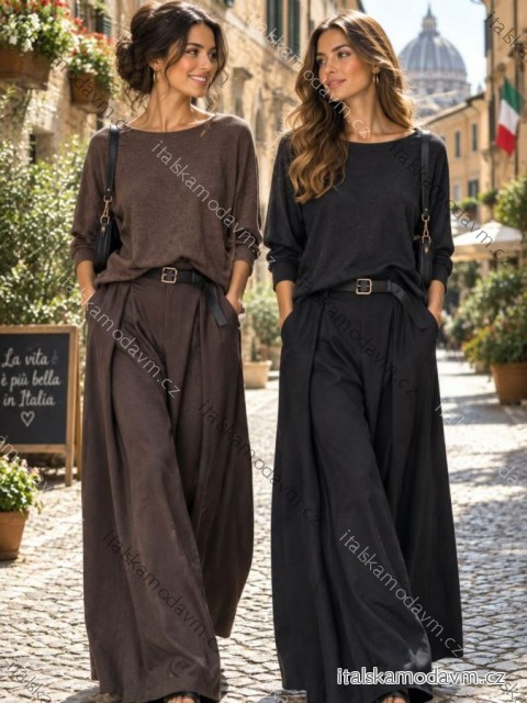 Svetr úpletový dlouhý rukáv dámský VIGGA (S/M/L ONE SIZE) ITALSKÁ MÓDA IMSM26700/DUR
