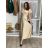 Šaty dlhé elegantný krátky rukáv dámske ANAPOLYS  (M/L/XL ONE SIZE) TALIANSKA MÓDA IM425893/DUR čierna M/L/XL