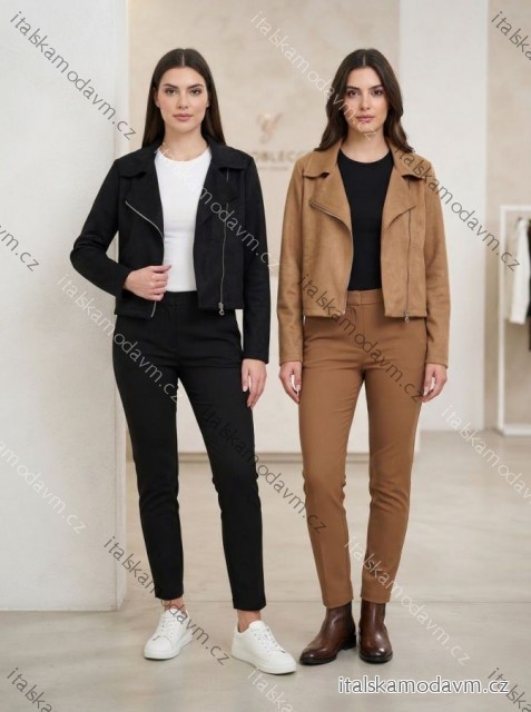 Bunda na zip dlouhýrukáv dámská (S/M/L ONE SIZE) ITALSKá MóDA IM326022/DUR S/M/L béžová