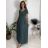 Šaty dlhé letné krátky rukáv dámske (S/M/L ONE SIZE) TALIANSKA MÓDA IM425MARIA-M/DU S/M/L tmavě modrá