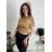 Top croptop na ramínka dámský (XS/S/M ONE SIZE) ITALSKÁ MÓDA IMPLP2620270040/DR tmavě hnědá XS/S/M