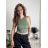 Top croptop na ramínka dámský (XS/S/M ONE SIZE) ITALSKÁ MÓDA IMPLP2620270040/DR tmavě hnědá XS/S/M