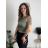 Top croptop na ramínka dámský (XS/S/M ONE SIZE) ITALSKÁ MÓDA IMPLP2620270040/DR tmavě hnědá XS/S/M