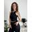 Top croptop na ramínka dámský (XS/S/M ONE SIZE) ITALSKÁ MÓDA IMPLP2620270040/DR tmavě hnědá XS/S/M