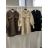 Kabát beránkový na knoflíky dlouhý rukáv dámský (S/M/L ONE SIZE) INDICKÁ MÓDA IMWBC26003/DUR S/M/L hnědá