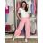 Nohavice dlhé elegantní dámske JITKA (S/M/L ONE SIZE) TALIANSKA MÓDA IM426070/DU S/M/L stredne modrá