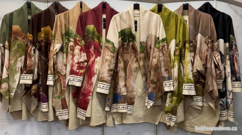 Cardigan dlouhý rukáv dámský nadrozměr (48/50/52 ONE SIZE) ITALSKÁ MÓDA IMC26300