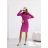 Šaty úpletové dlouhý rukáv dámské (S/M/L ONE SIZE) ITALSKÁ MÓDA IMD26138