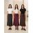 Sukně dlouhá saténová dámská (S/M/L ONE SIZE) ITALSKÁ MÓDA IM326035/DUR S/M/L tmavě modrá