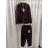 Souprava kostým elegantní sako a kalhoty dámská (S/M/L) ITALSKÁ MÓDA IMPLU26834840014/DUR S/M/L vínová