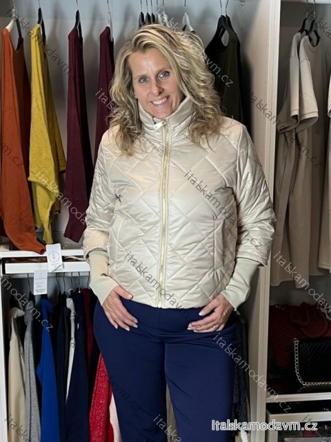 Bunda šusťáková oversize dlouhý rukáv dámská (M/L/XL ONE SIZE) ITALSKÁ MÓDA IMC26318/DUR