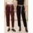 Kalhoty dlouhé s páskem dámské (S/M/L ONE SIZE) ITALSKÁ MÓDA IMHMM260445/DUR S/M/L hnědá