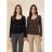 Tričko s dlouhý rukáv dámská (S/M/L ONE SIZE) TALIANSKÁ MÓDA IM326037/DUR S/M/L biela