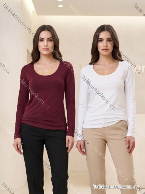 Tričko s dlouhý rukáv dámská (S/M/L ONE SIZE) ITALSKá MóDA IM326037/DUR