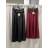 Kalhoty elegantní s páskem dámské ETTODI (S/M/L ONE SIZE) ITALSKÁ MÓDA IMSM26701/DUR S/M/L Černá