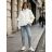 Bunda 3/4 rukáv dámská OVERSIZE (S/M/L ONE SIZE) ITALSKÁ MÓDA IM4260336