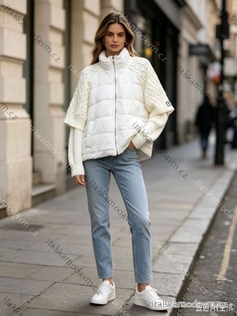 Bunda 3/4 rukáv dámská OVERSIZE (S/M/L ONE SIZE) ITALSKÁ MÓDA IM4260336