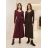 Šaty s páskemdlouhý rukáv dámske (S/M/L ONE SIZE) TALIANSKA MÓDA IMSM26720