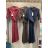 Šaty elegantní košilové dlouhý rukáv dámské (S/M/L) ITALSKÁ MÓDA IMSE26003/DUR S/M/L hnědá