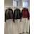 Bunda na zip s kapucňou dlhý rukáv dámska (S/ML ONE SIZE) TALIANSKA MÓDA IMSM2689087/DUR S/M/L čierna