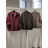 Bunda bavlněná na zip oversize s kapucí dlouhý rukáv dámská (M/LXL ONE SIZE) ITALSKÁ MÓDA IMSM262566/DUR M/L/XL hnědá