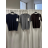 Svetr úpletový krátký rukáv dámský (S/M/L ONE SIZE) ITALSKÁ MÓDA Mmb26b-615+2/DUR S/M/L tmavo modrá