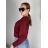 Sveter slabý úpletový dlhý netopýří rukáv dámsky (S/M/L ONE SIZE) TALIANSKA MóDA IM725MELANIE