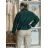 Kabátek oversize s páskem dlouhý rukáv dámský (M/L ONE SIZE) ITALSKÁ MÓDA IMD261002/DUR M/L Černá