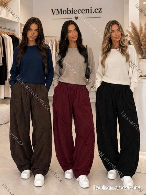 Svetr dlouhý rukáv dámská (S/M/L ONE SIZE) ITALSKÁ MÓDA imsm267296/DUR S/M/L tmavě modrá