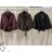 Kabátek oversize krátký dlouhý rukáv dámské (S/M/L ONE SIZE) ITALSKÁ MÓDA IMHMM2619203/DUR S/M/L vínová